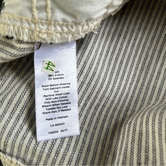 Talbots Pin Stripe Flawless Denim Curvy Slim Ankle Jeans Women 10 Preppy Casual - Picture 6 of 7